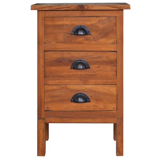 NNEVL Bedside Cabinet 40x35x60 cm Solid Teak Wood