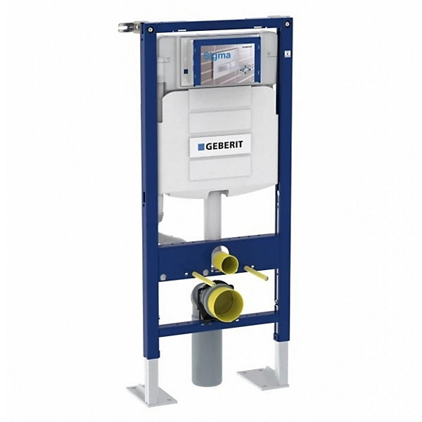 Pack complet WC Geberit UP320   Cuvette ONE TurboFlush   Plaque Chromé Mat
