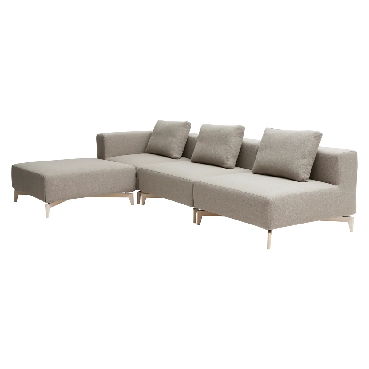 Softline - Passion Modulsofa, Eckelement, Esche / Vision beige (446)