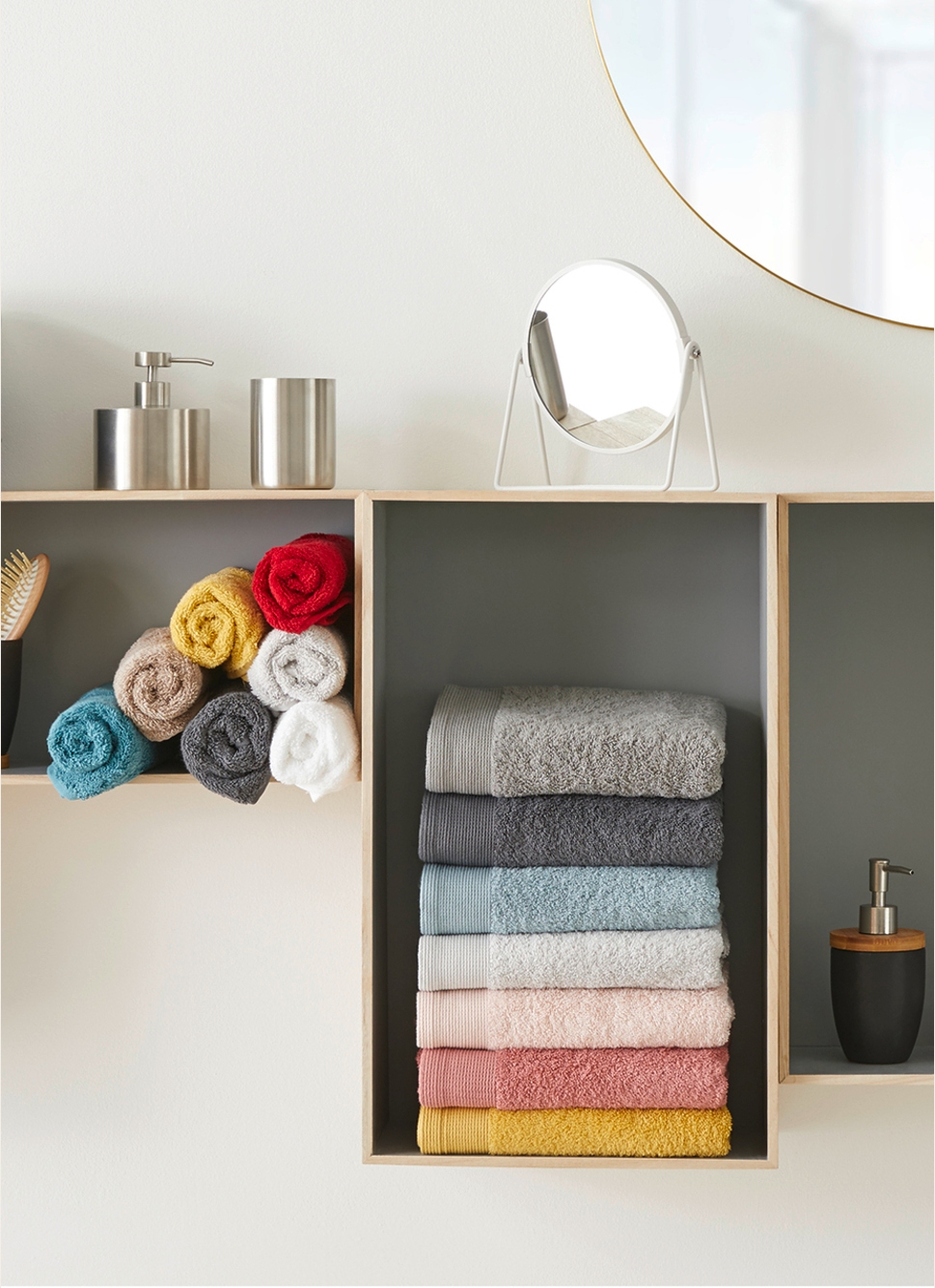 SERVIETTE INVITÉ UNIE EN COTON 500GR Bleu ORAGE