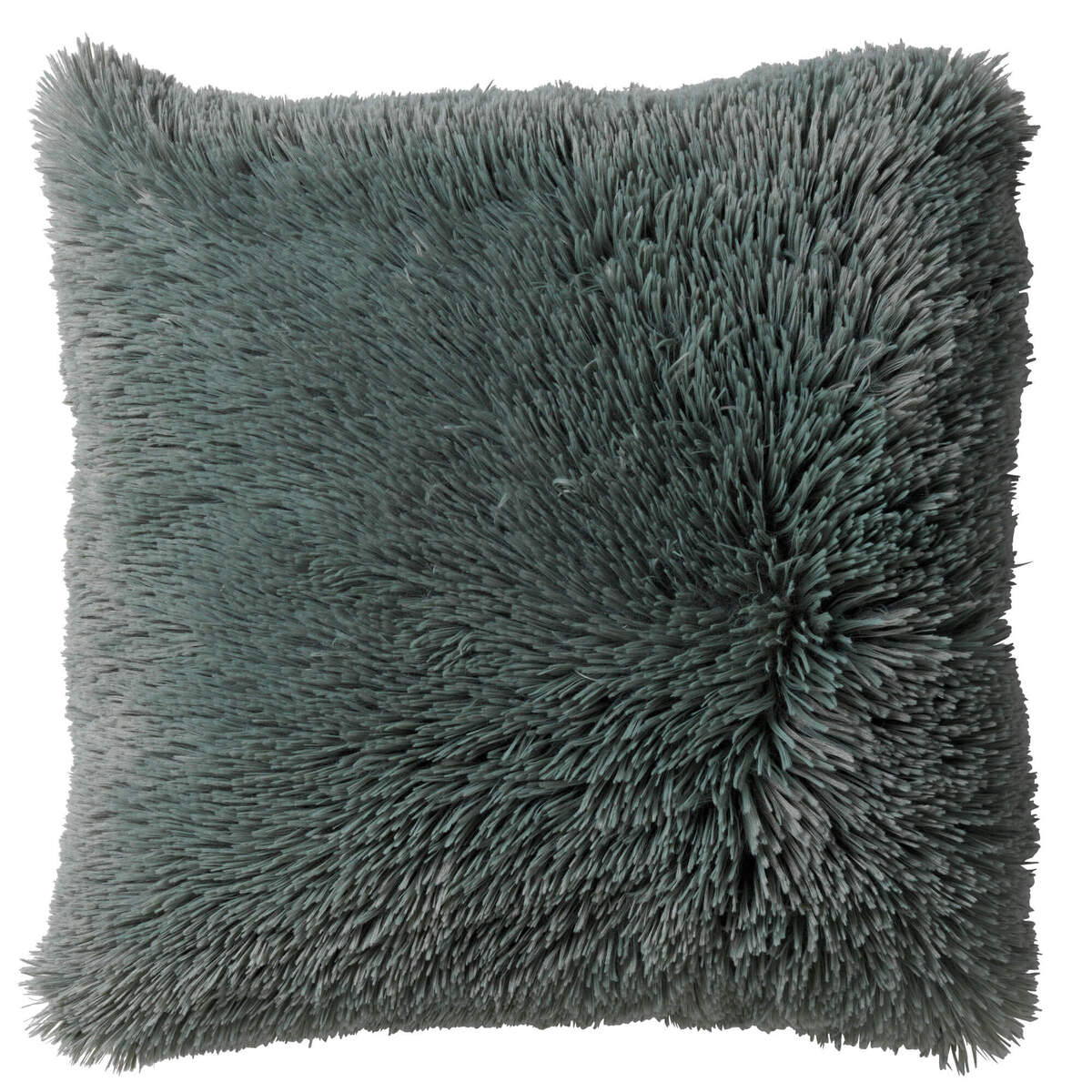 FLUFFY - sierkussen 60x60 cm - superzacht - XL kussen - Jadeite - groen