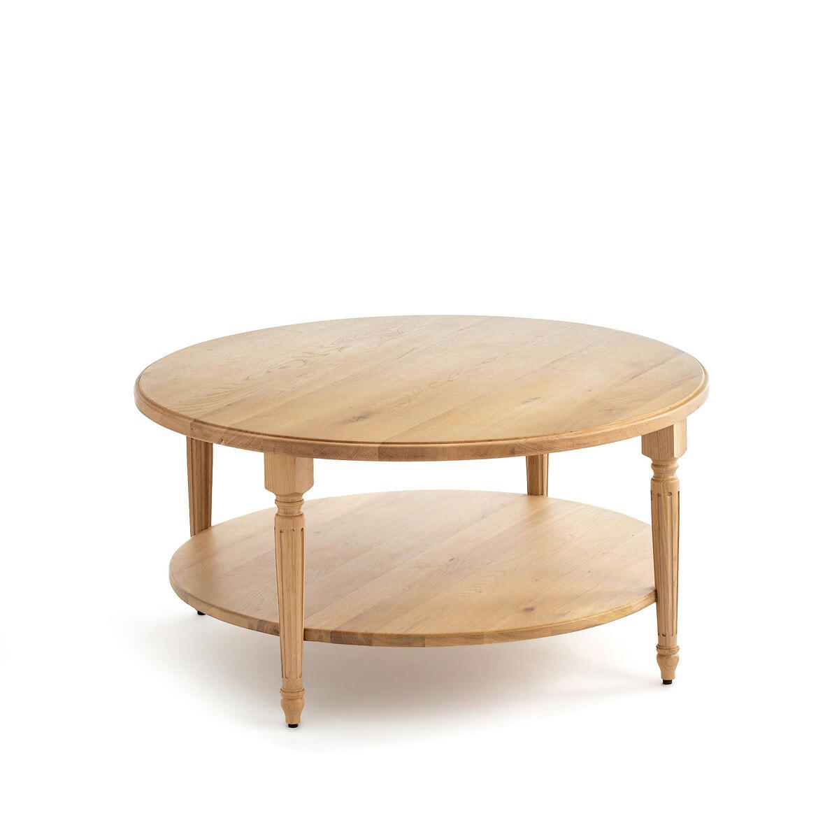 Table basse ronde chêne massif, Baudry