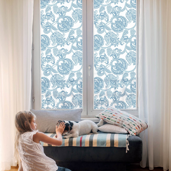 Folia dekoracyjna wzór ornamenty ochrona prywatności 50x100 Wallfluent
