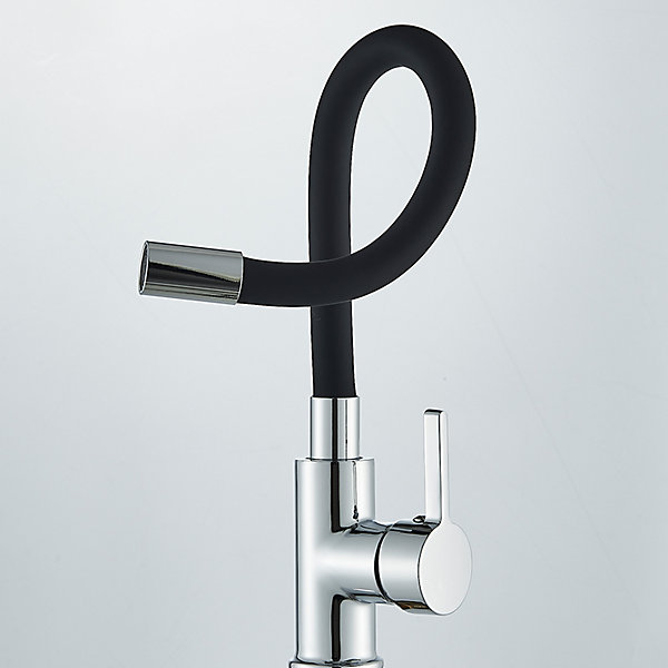 Mitigeur évier Signature Flexible - Trou Unique Bec Flexible Noir