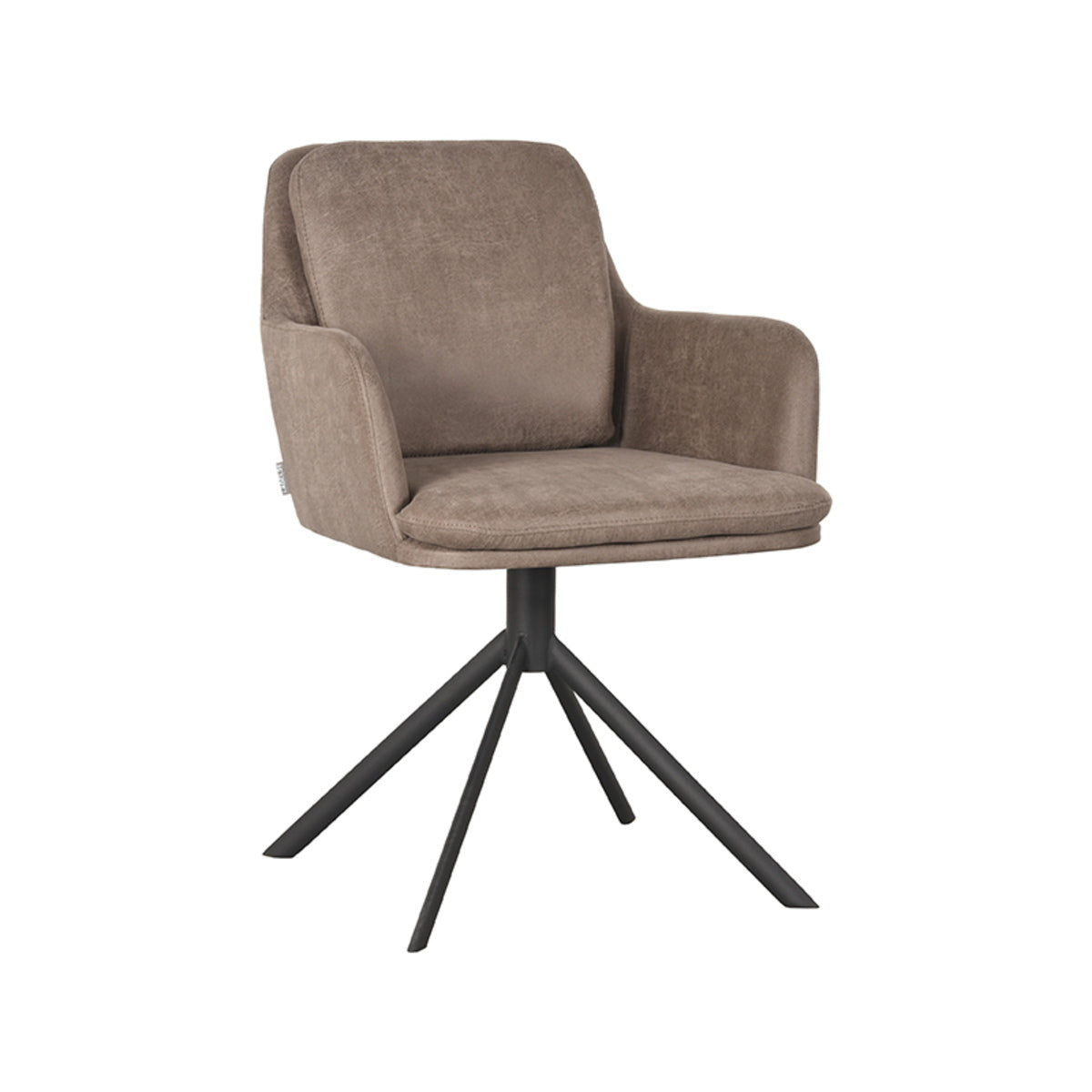 LABEL51 Eetkamerstoel Joy - Taupe - Zithoogte 49cm