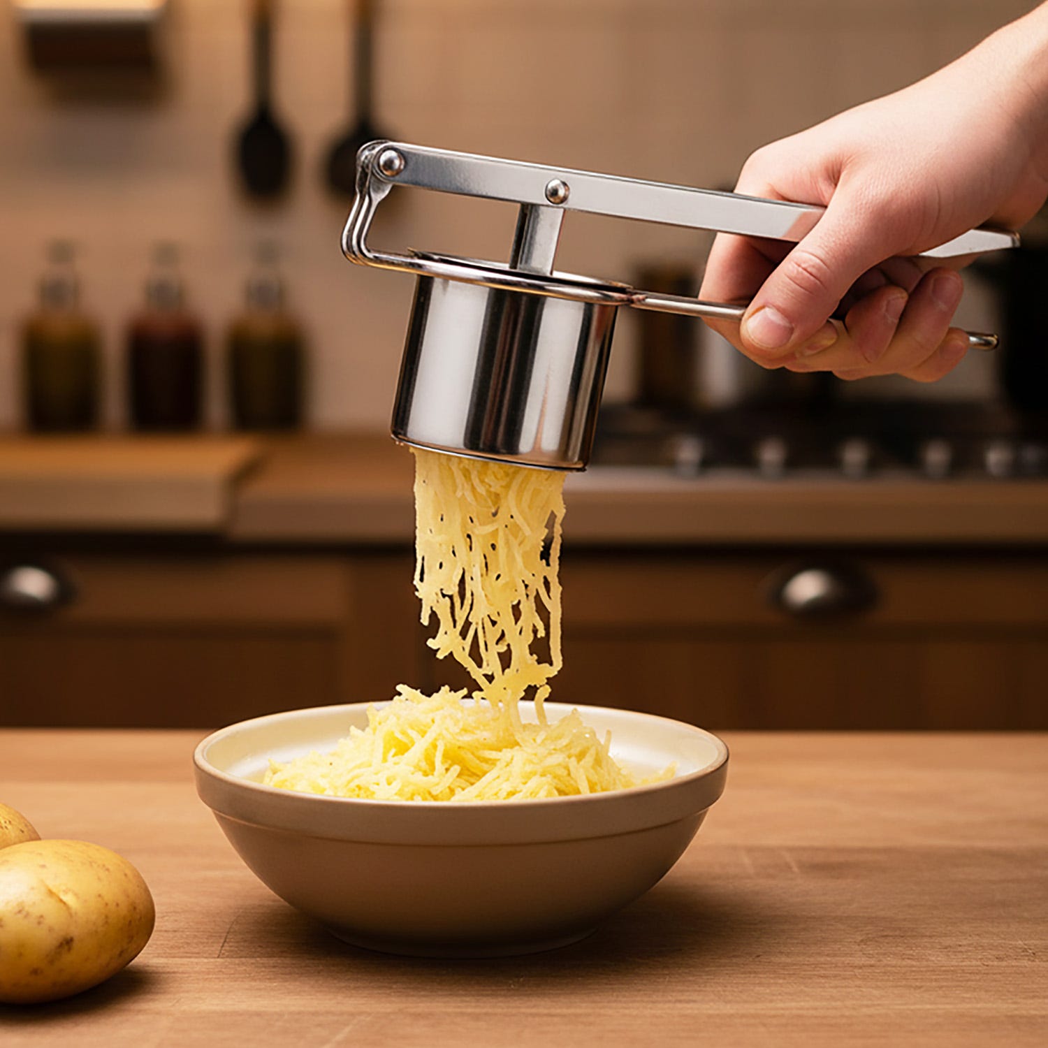 Schiacciapatate Kasanova, in acciaio inox