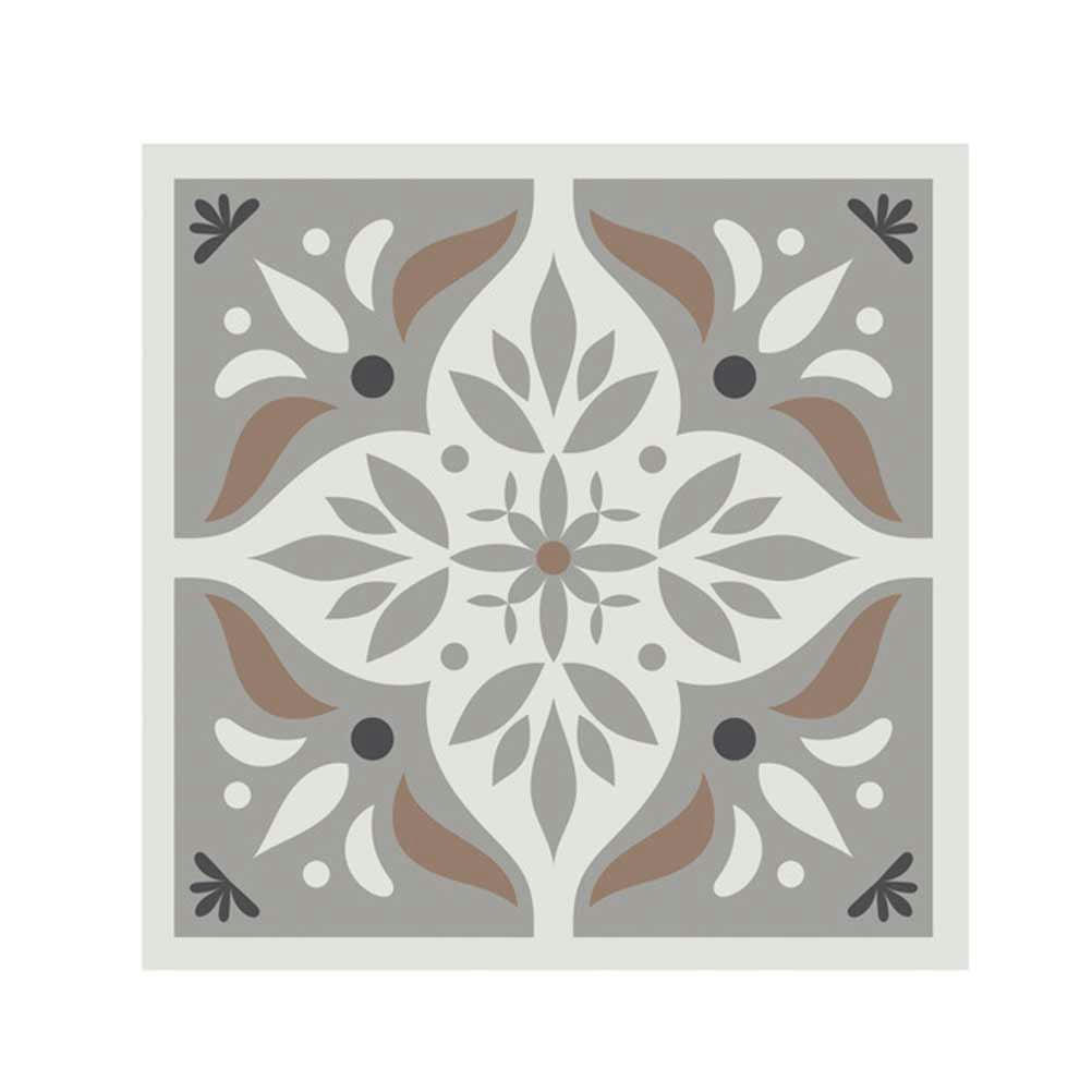 - 6 stickers à carreaux de ciment 15x15cm