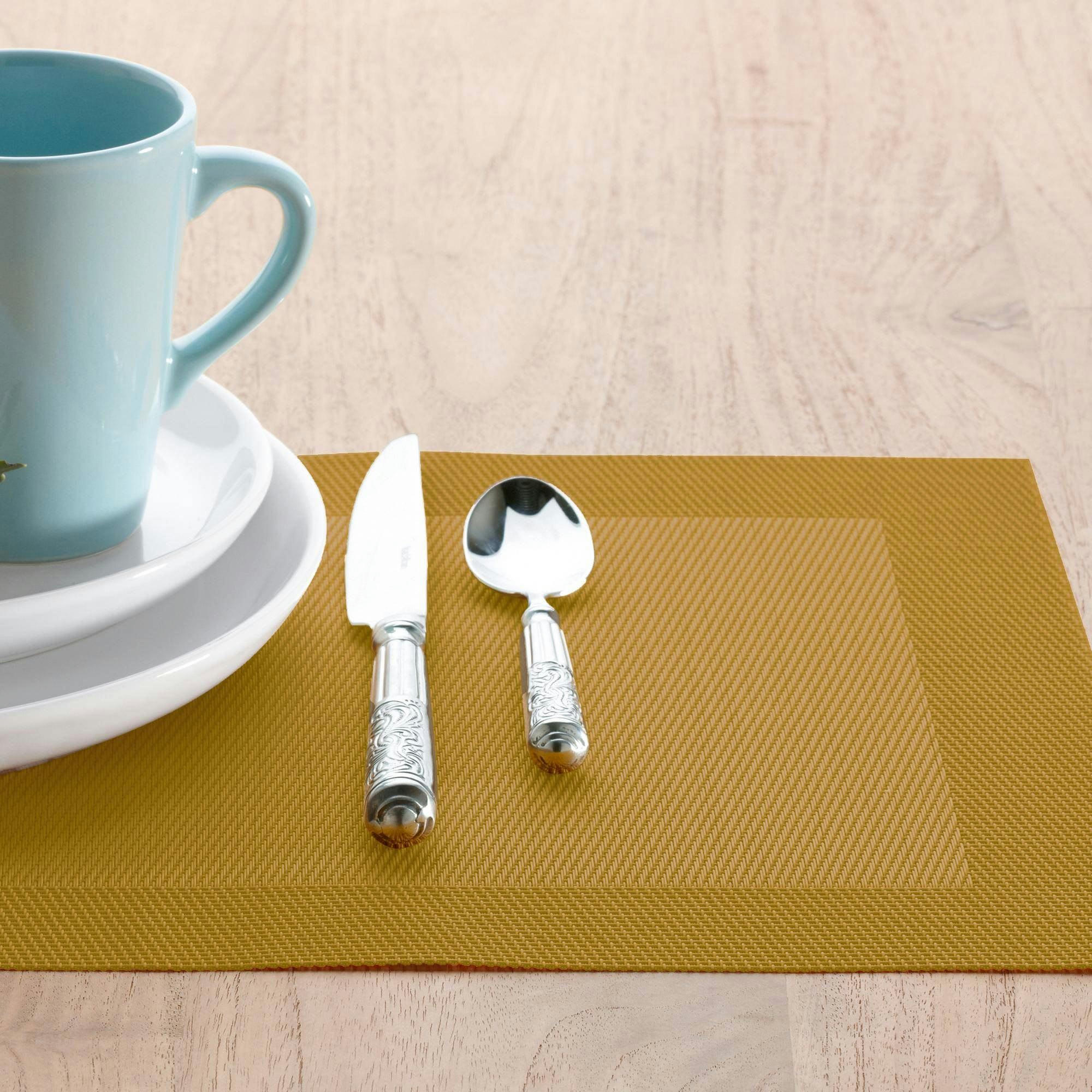 FRAME - Lot de 2 sets 30x45 jaune curry en pvc