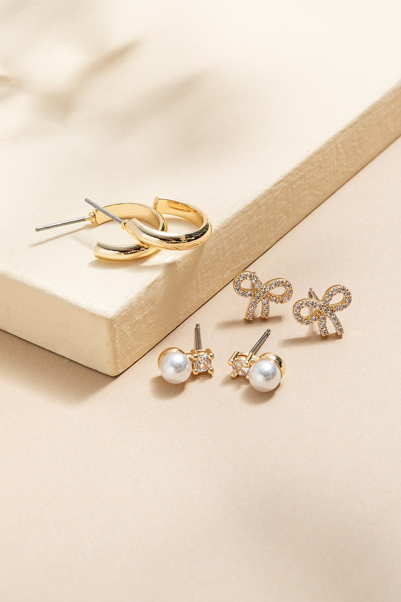 Elena Mixed Style Earrings Set