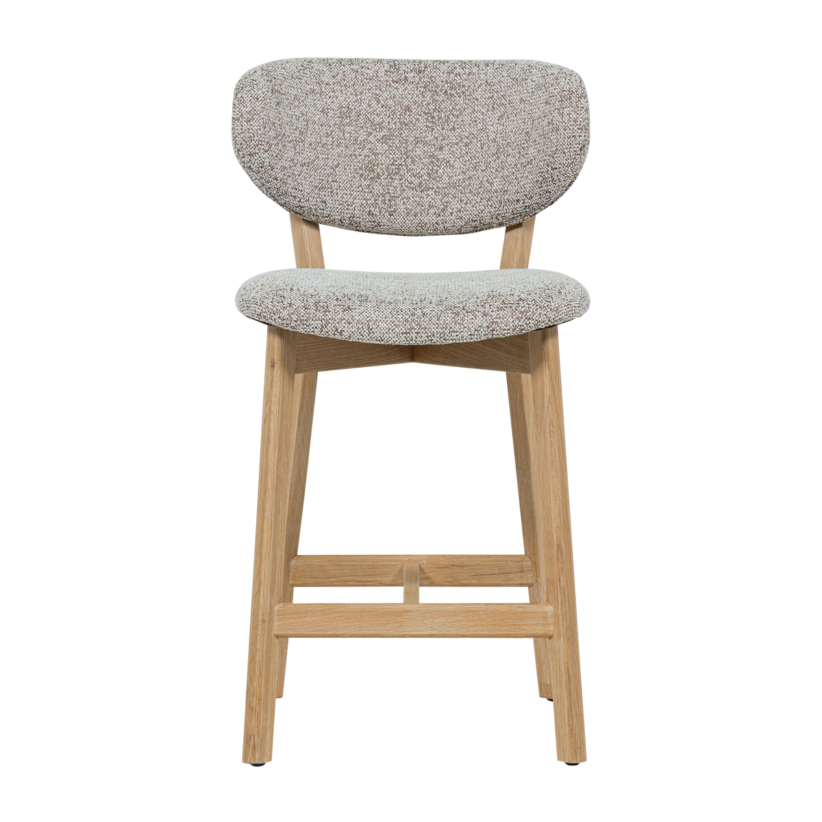 WOOOD barstoel met houten frame Udar - Hout - Naturel - 94x51x58