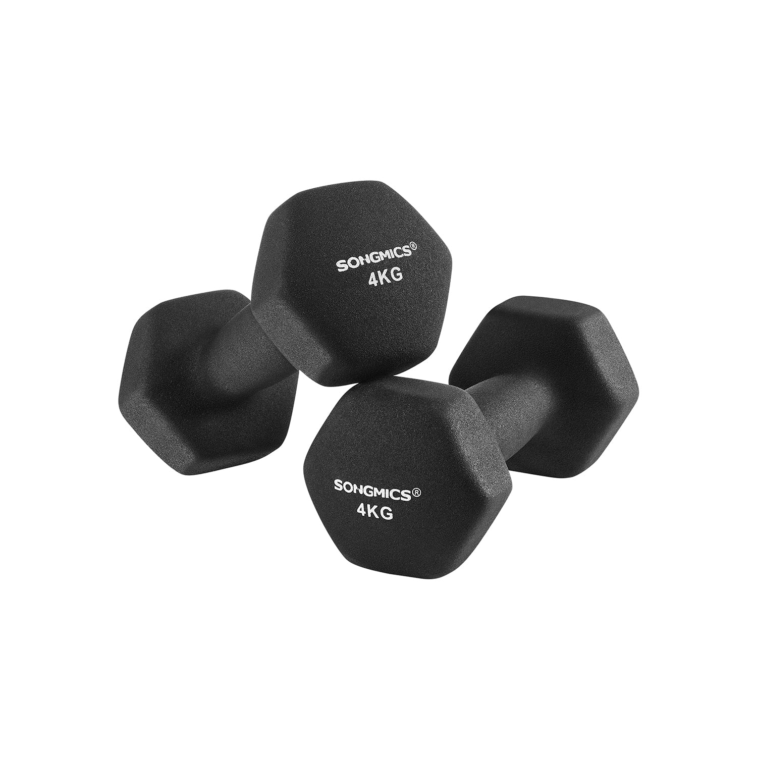 2 Haltères 4 kg noir