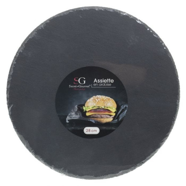 Talerz z kamienia łupkowego Okrągły 28 cm taca