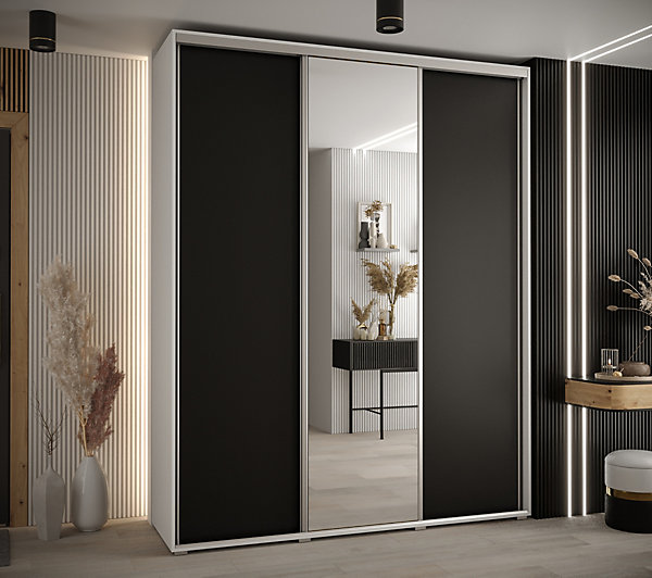 Armoire Davos 3 a portes coulissantes H. 235,2 x L. 200 x P. 45 3 portes