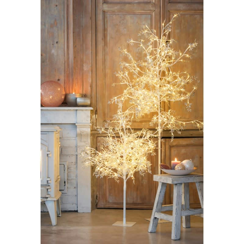 SAPIN - Tabouret rectangle bois blanc délavé