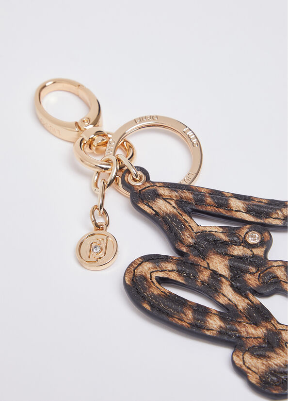 Portachiavi con logo animalier