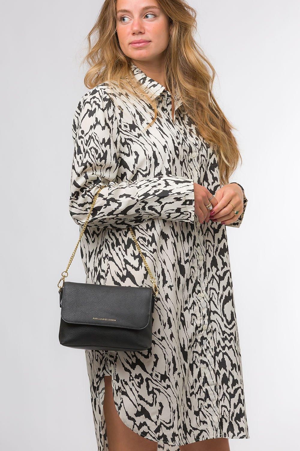 Pure Luxuries London Jazmine' Nappa Leather Grab Clutch Bag