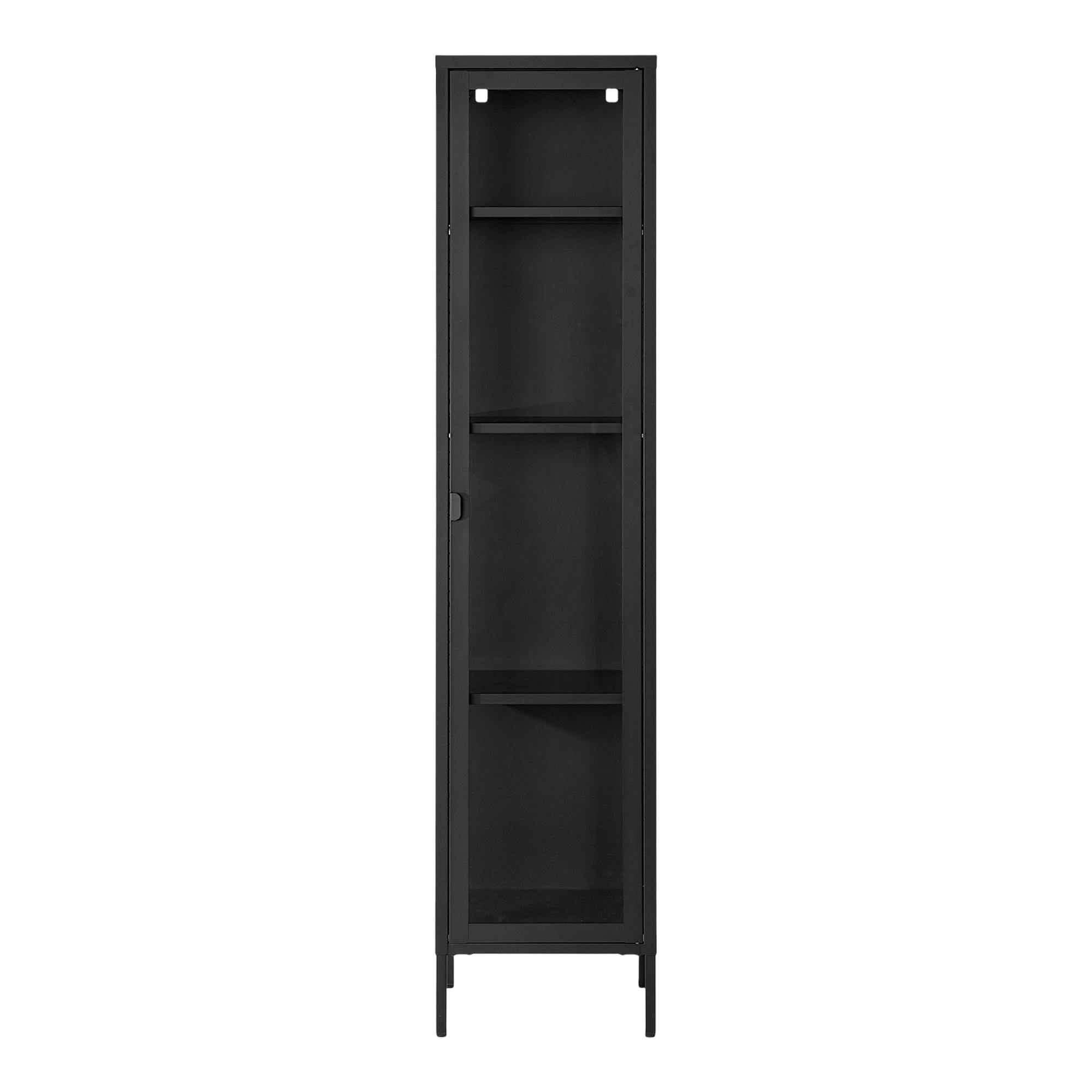 Colonne vitrée en métal noir 180 cm ODENSE