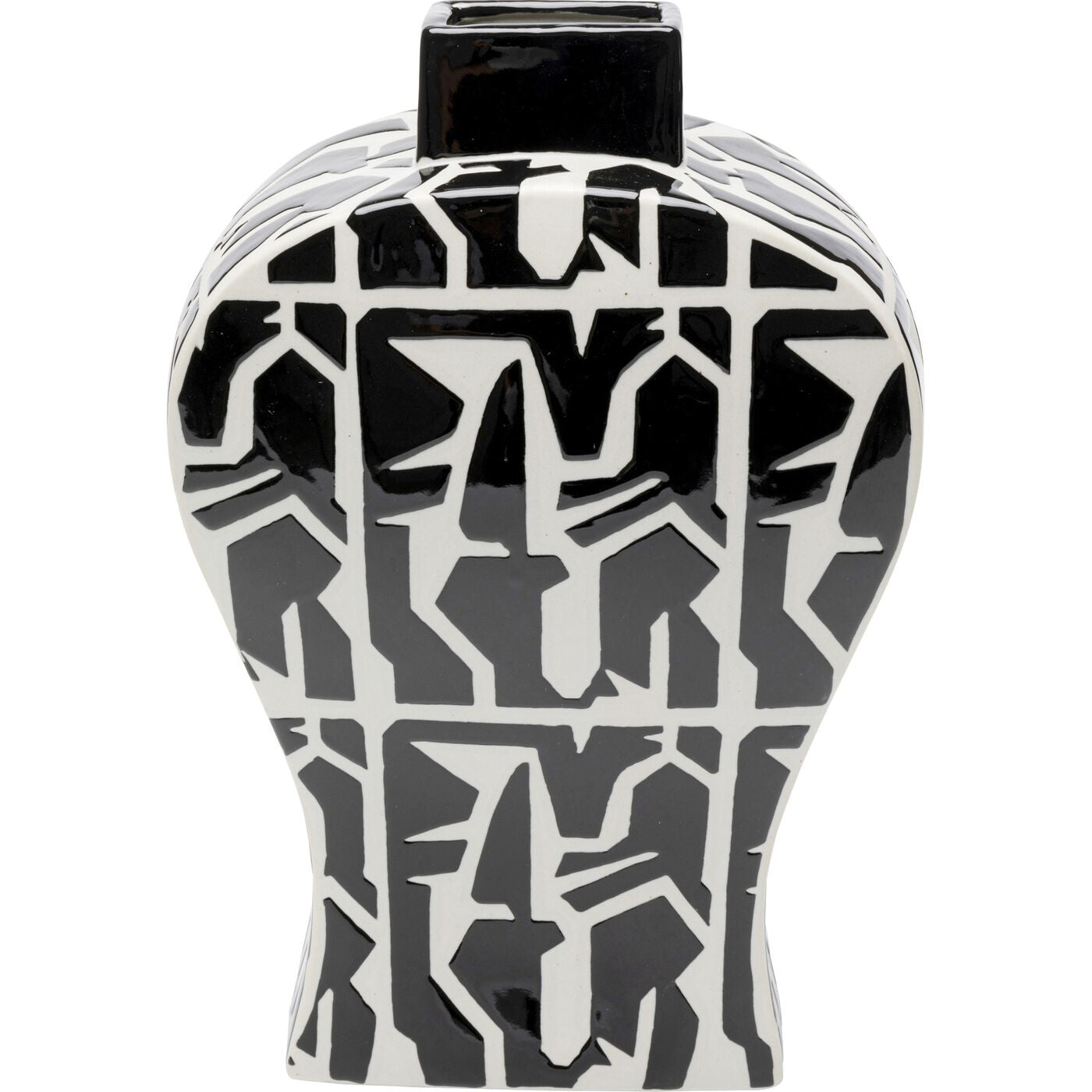 Kare Design Vaas Artistico zwart en wit