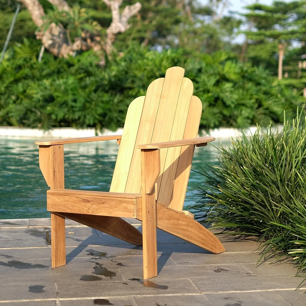 Sherwood Teak 3-piece Adirondack Chat Set