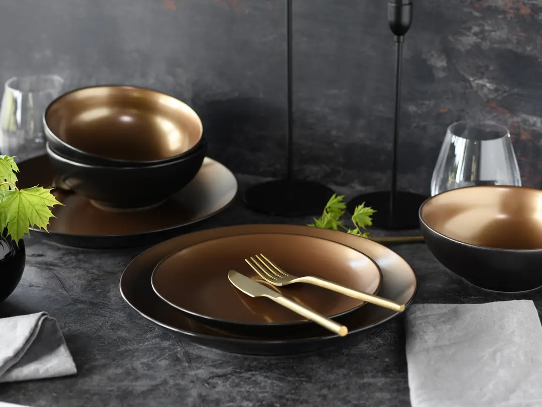 Geschirrset 12-teilig Glamour