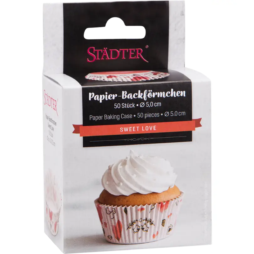 Papierförmchen 50er-Set Sweet Love