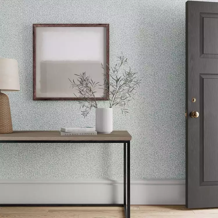 Morris & Co. Leafy Blue Floral Wallpaper