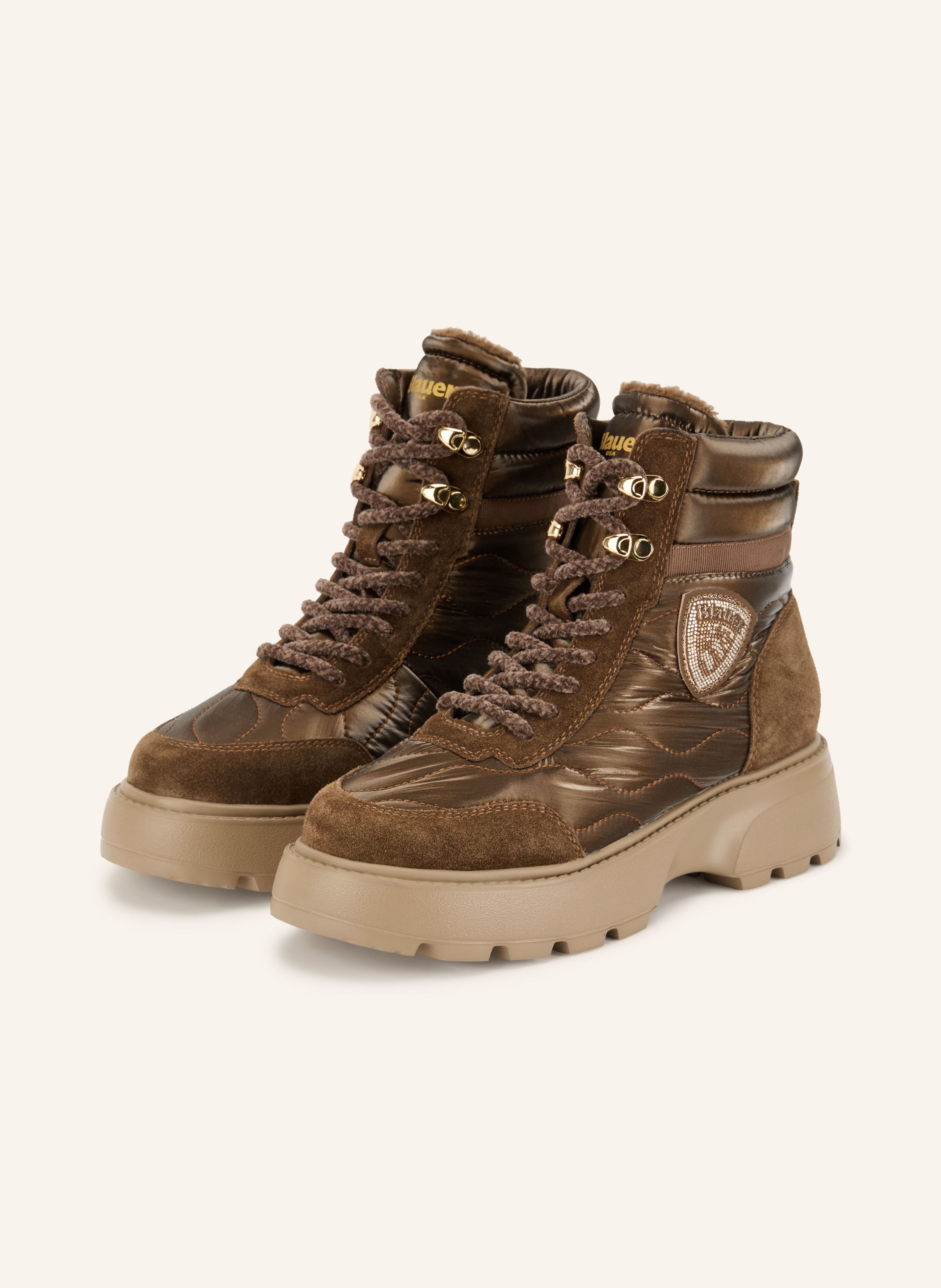 Blauer Schnürboots BLANCA