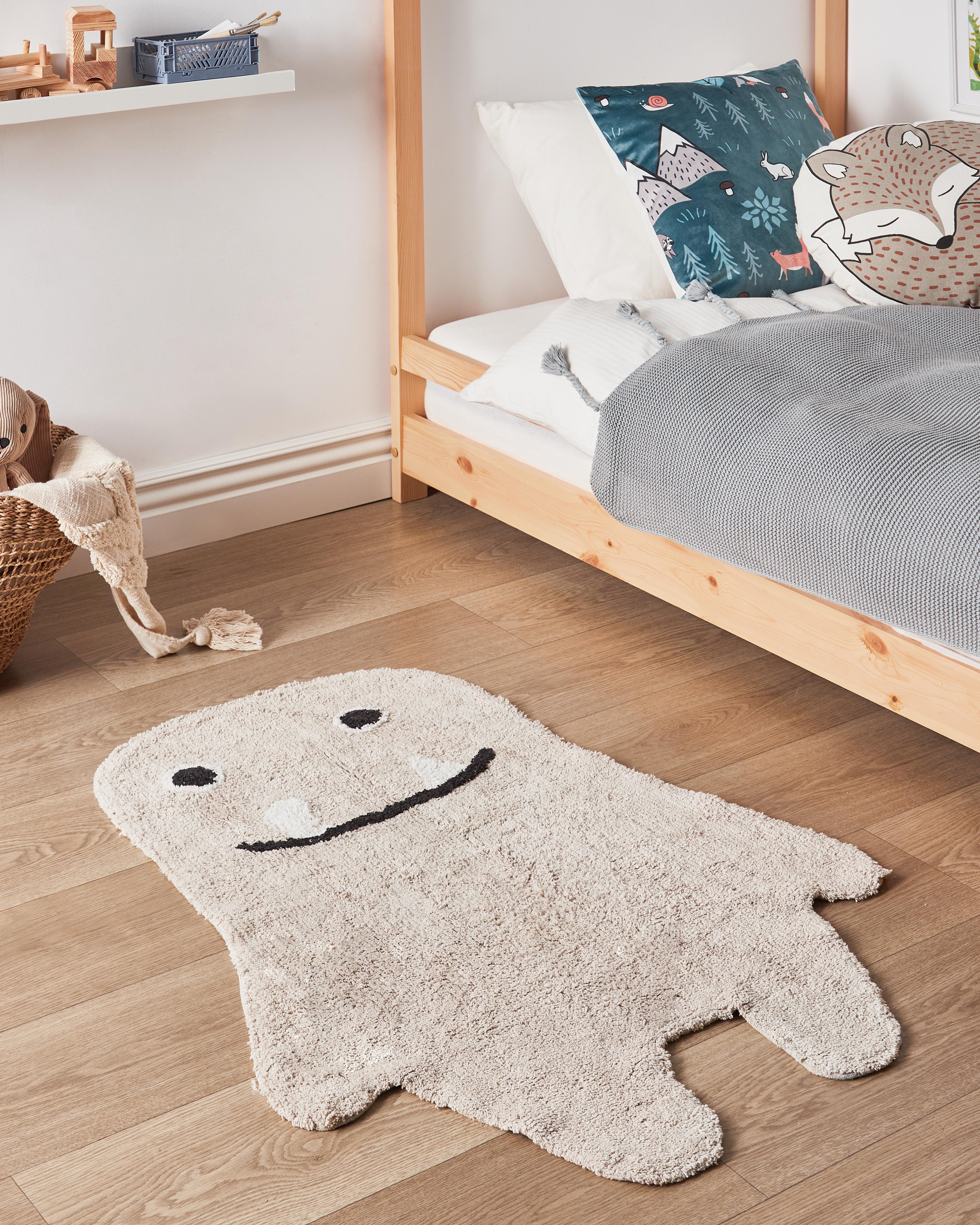 Kids Rug ZODI Light Beige 70 x 100 cm Cotton