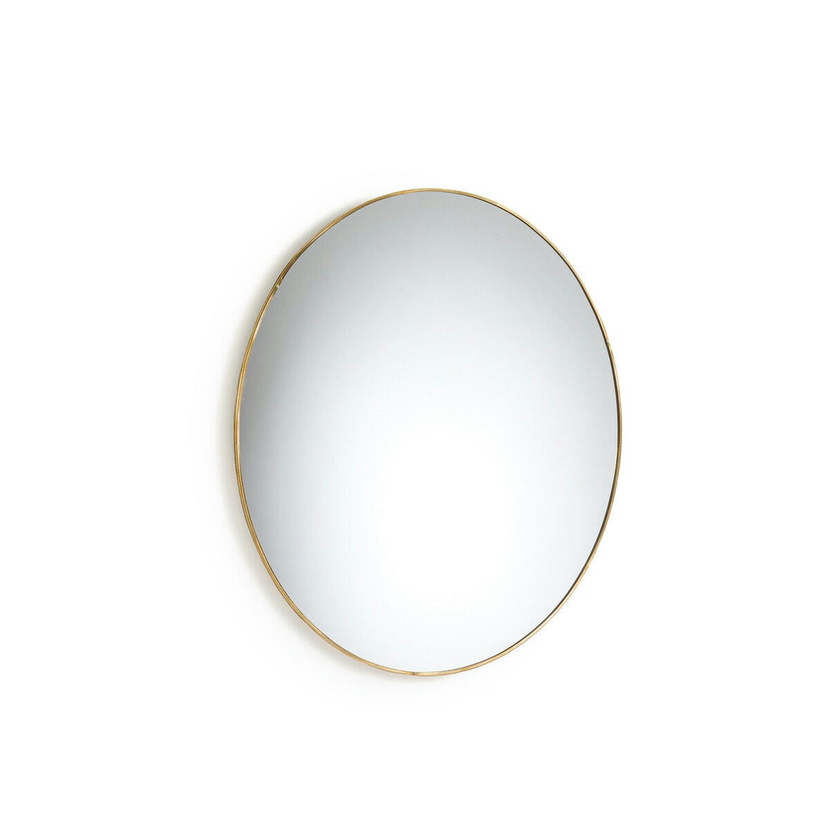 Miroir rond en métal acier Ø50 cm, Uyova