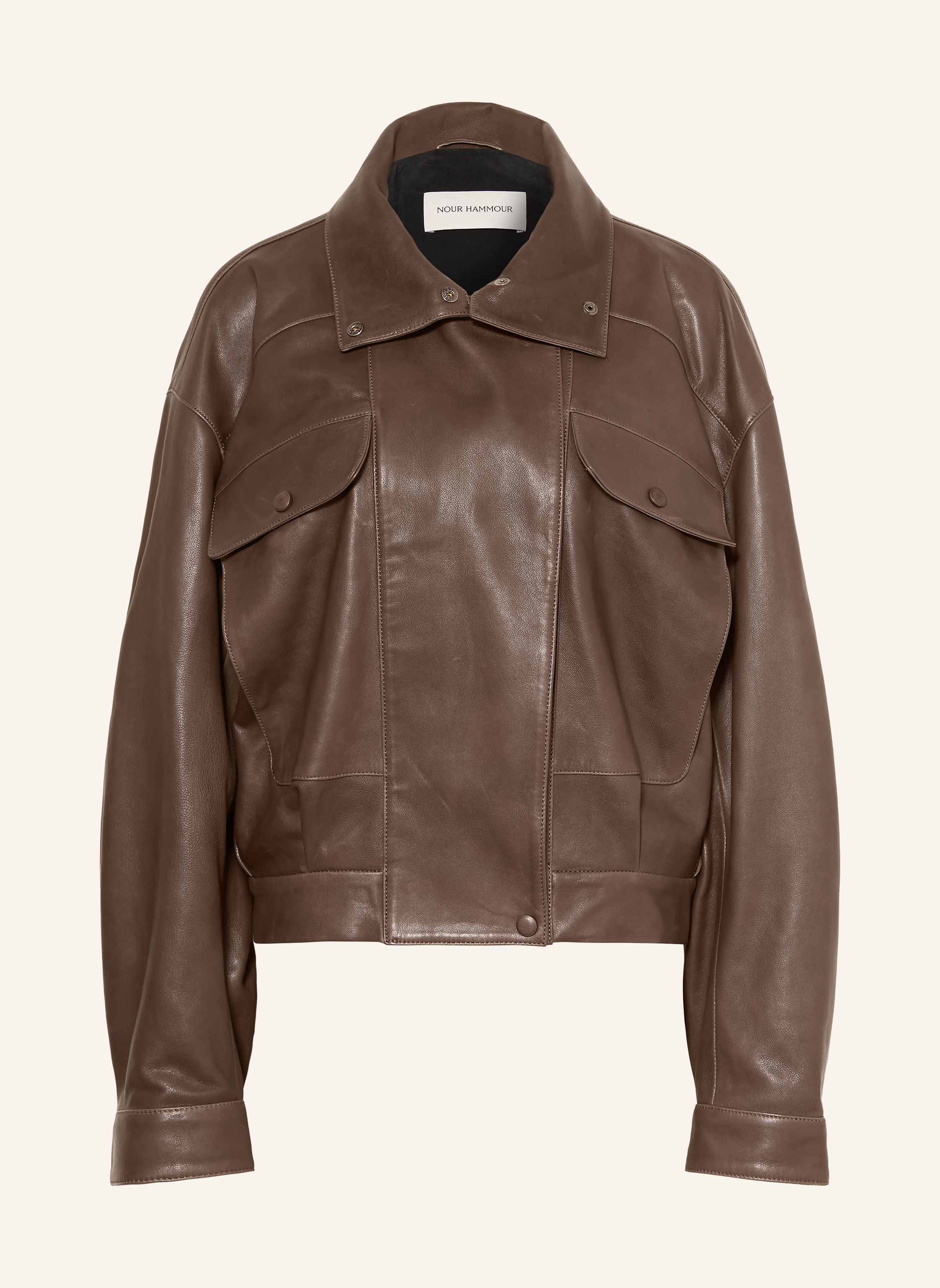 NOUR HAMMOUR Lederjacke QUINCY