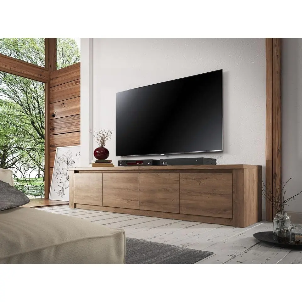 Meubella - TV-Meubel Monaco - Eiken - 4 deuren - 170 cm