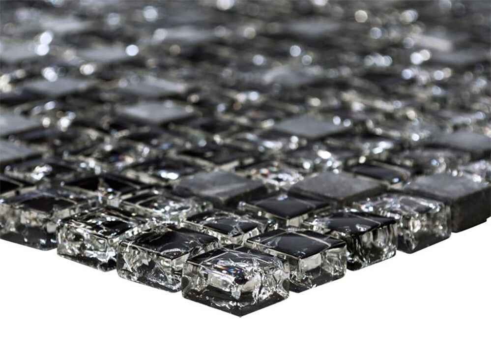 MOSAIKK SQUARE MIX BLACK 30,5X30,5CM
