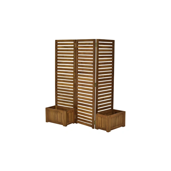 Sichtschutz, BxHxT: 158 x 167 x 32,5 cm, Akazie