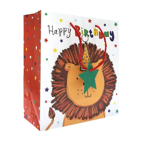 Lion Birthday Gift Bag 26.5cm x 33cm