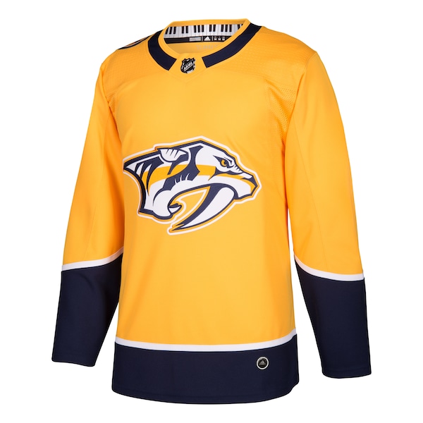 Nashville Predators adidas Home Authentic Blank Jersey - Gold