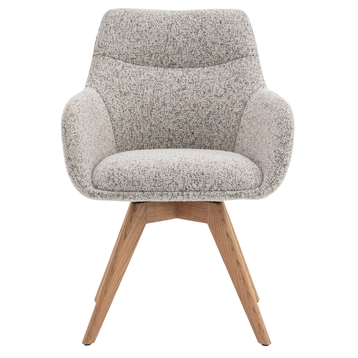 DÉJA Living Eetkamerstoel Noé - Beige/Naturel - Draaibaar - Set van 2
