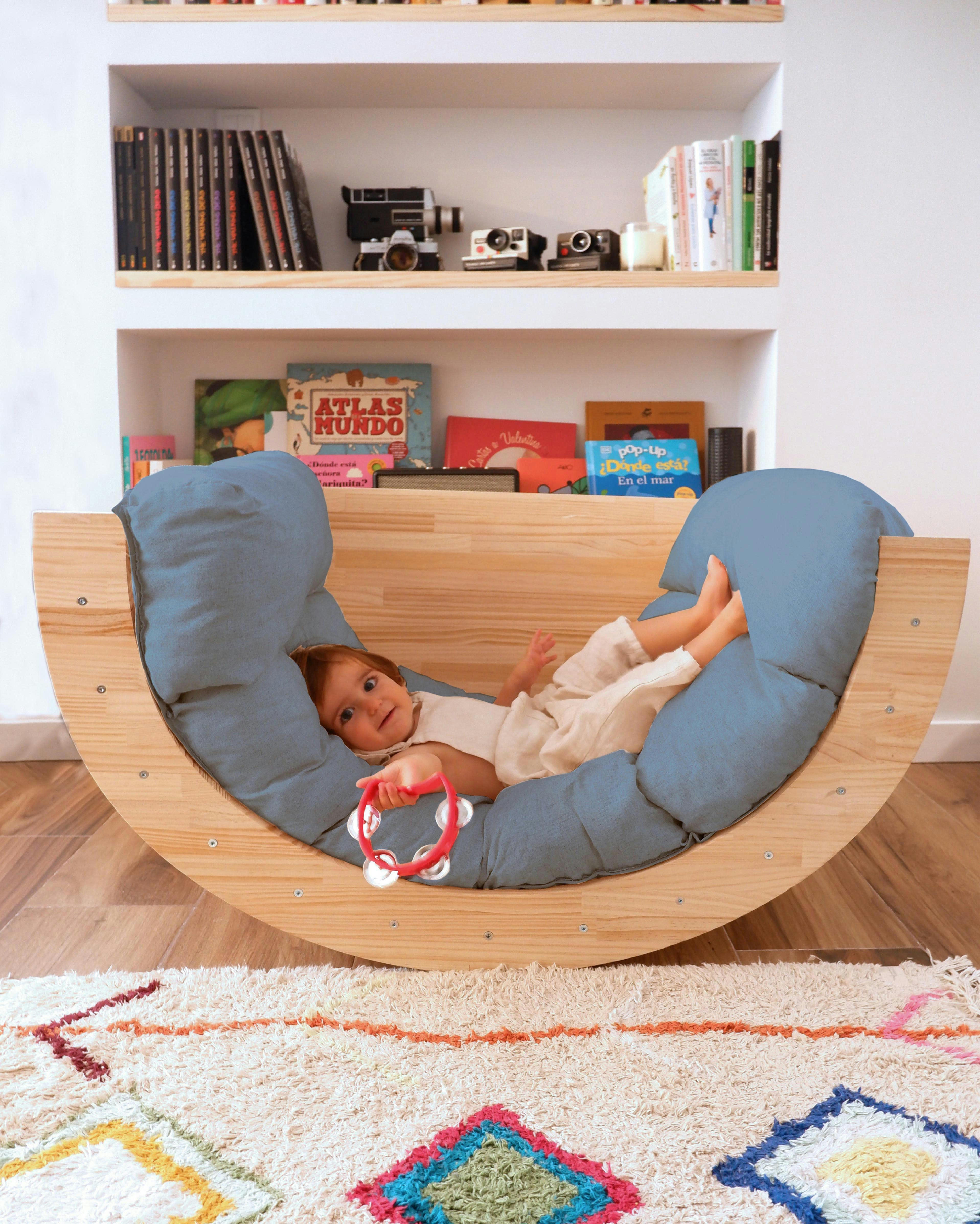 FIT ARCH - Matelas en lin pour Arc évolutif bleu