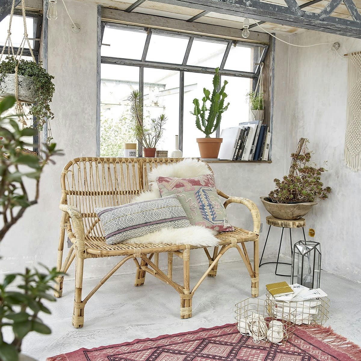 BOHO - Canapé en rotin