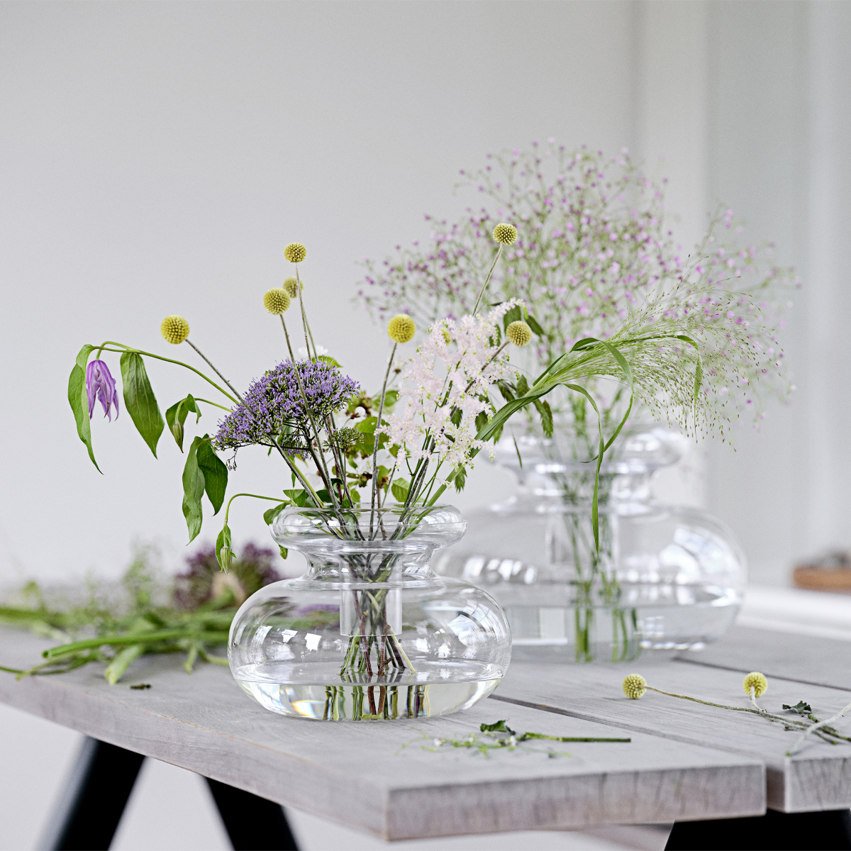 Zone Denmark Inu Ronde Glazen Vaas - 25 x 23 cm