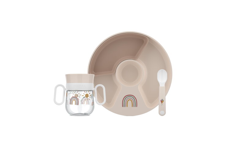 set babyservies mio 3-delig - sunshine & rainbow