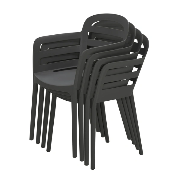 Gartenstuhl-Set, BxH: 94 x 62 cm, Kunststoff