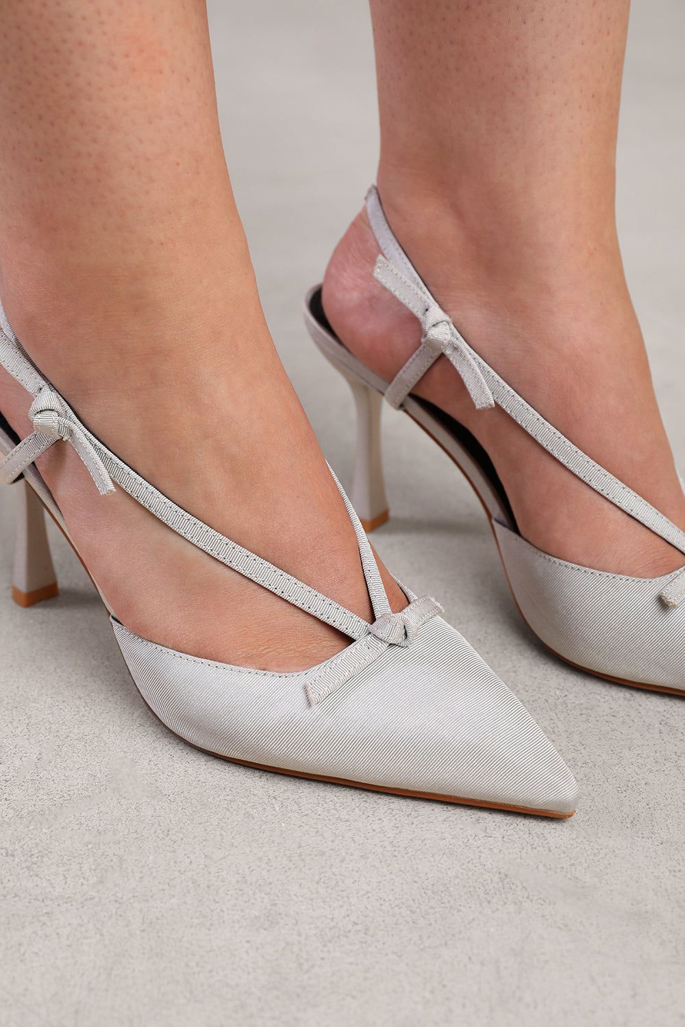 Where's That From Nieve' Wide Fit High Heel With Pointed Toe And Strap Detail