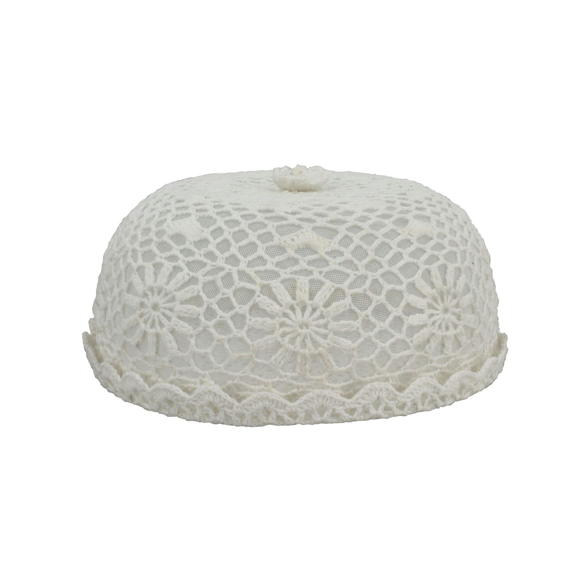 LEA - Cloche à gâteaux en crochet fait main Ø33cm