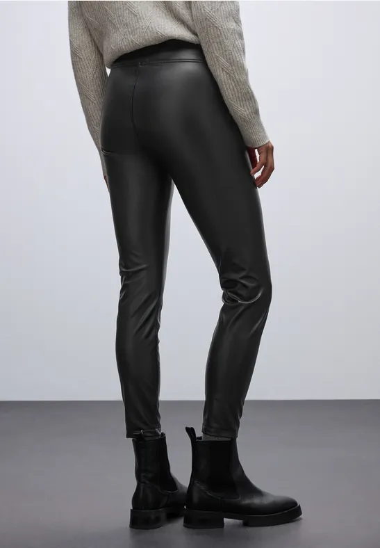 Leder Look Leggings