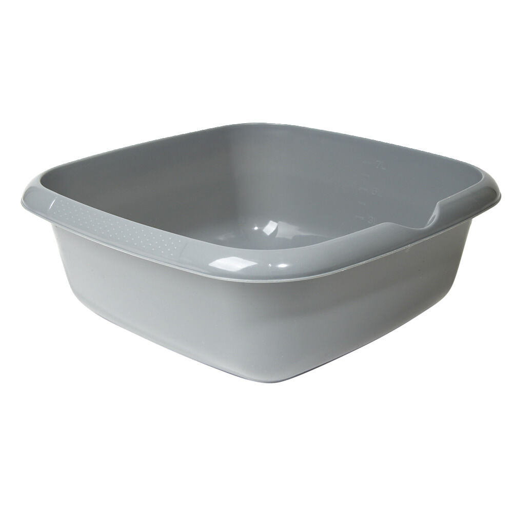 Bassine plastique carré grise