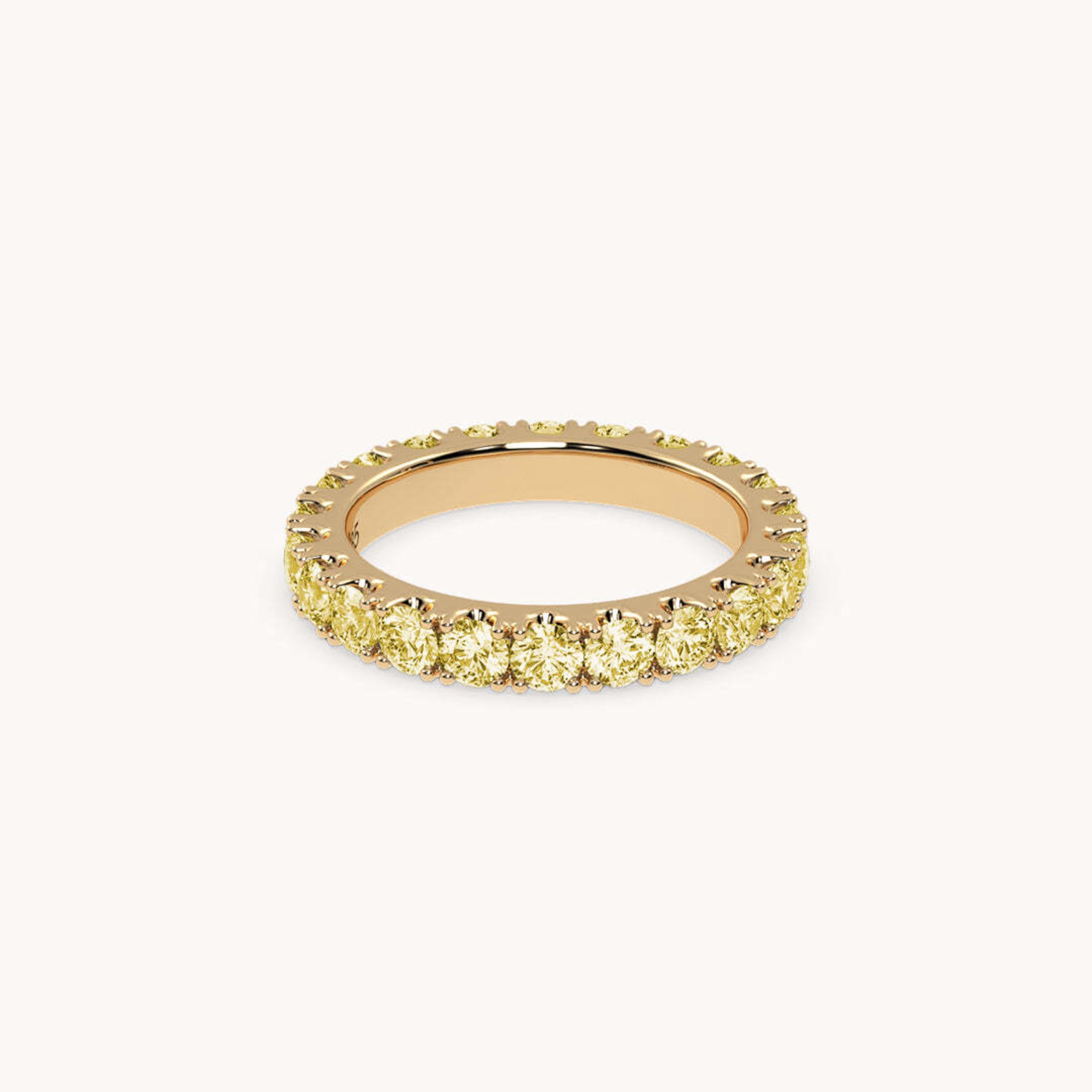 VEYNOU Ring MEMORY aus 18 Karat Gelbgold und 2,20ct. gelbe Lab-Grown Diamanten