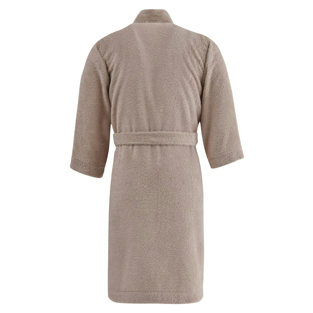 KIYO - Peignoir léger mi-long en coton peigné Sable S