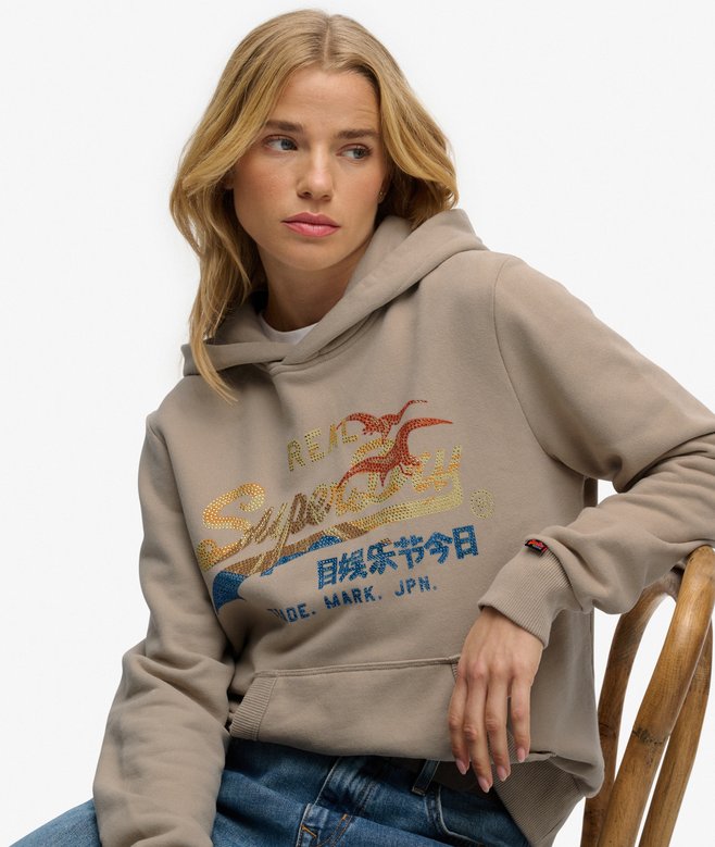 Tokyo Vintage Logo Relaxed Hoodie