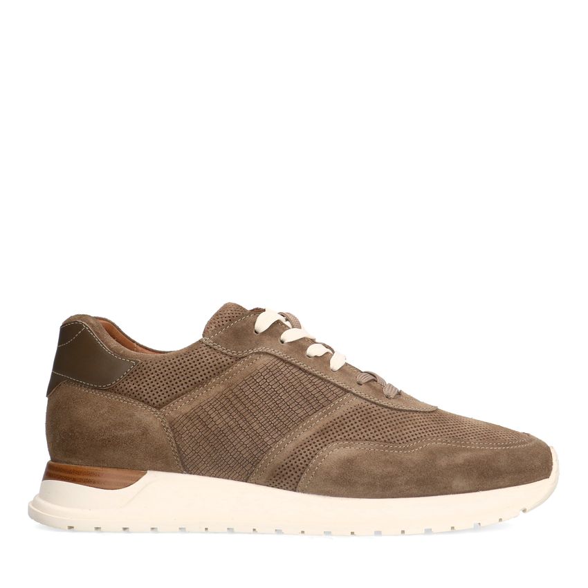 Manfield Taupe suède sneakers