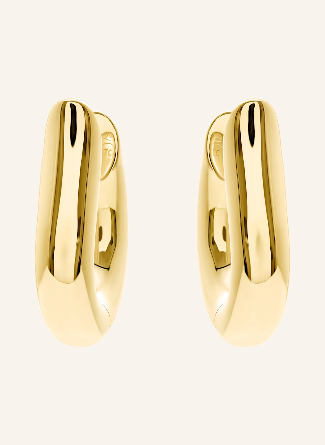 TAMARA COMOLLI Ohrstecker SIGNATURE OHRSTECKER HOOP MEDIUM 18K Gelbgold